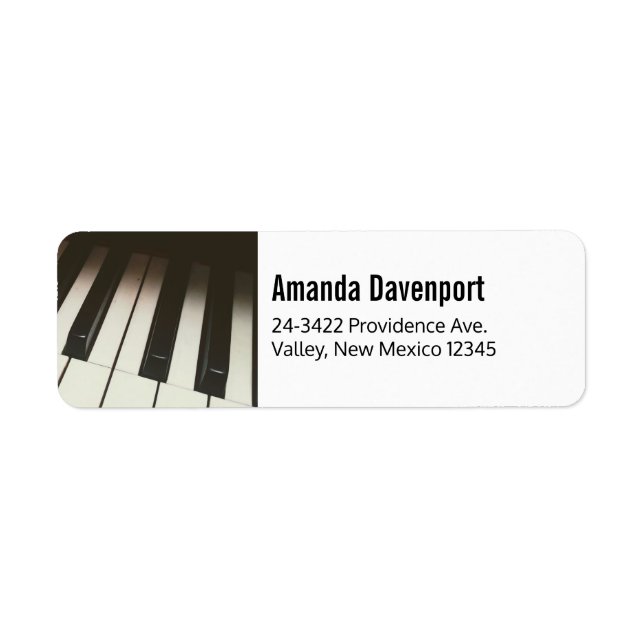 Piano Keys - Stylish Black & White Photograph (Front)