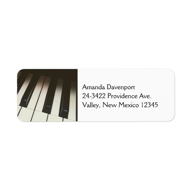 Piano Keys - Stylish Black & White Photograph (Front)