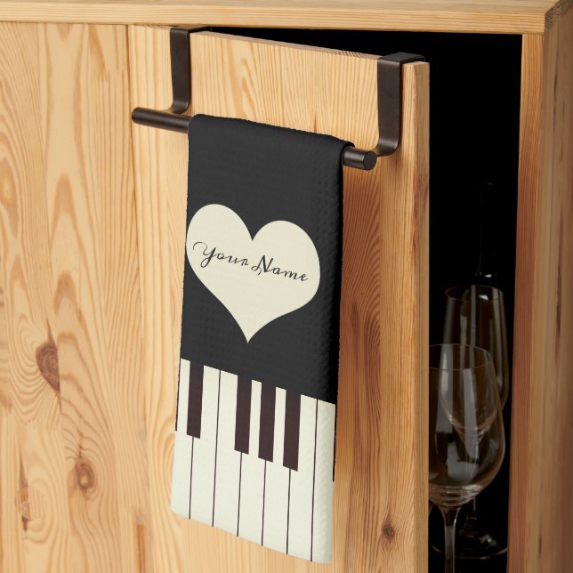 Piano Keys Tea Towel (Thirds Fold)