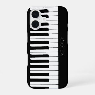 Piano Keys   Vertical   Customizable iPhone 16 Case