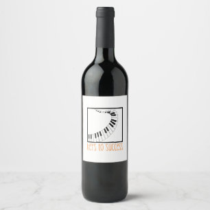 Piano Keys Wine Label