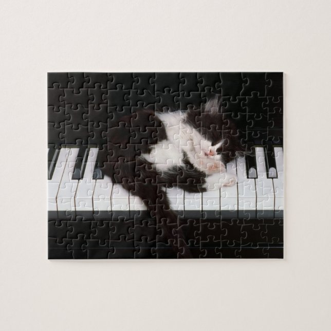 Piano Kitten Puzzle (Horizontal)