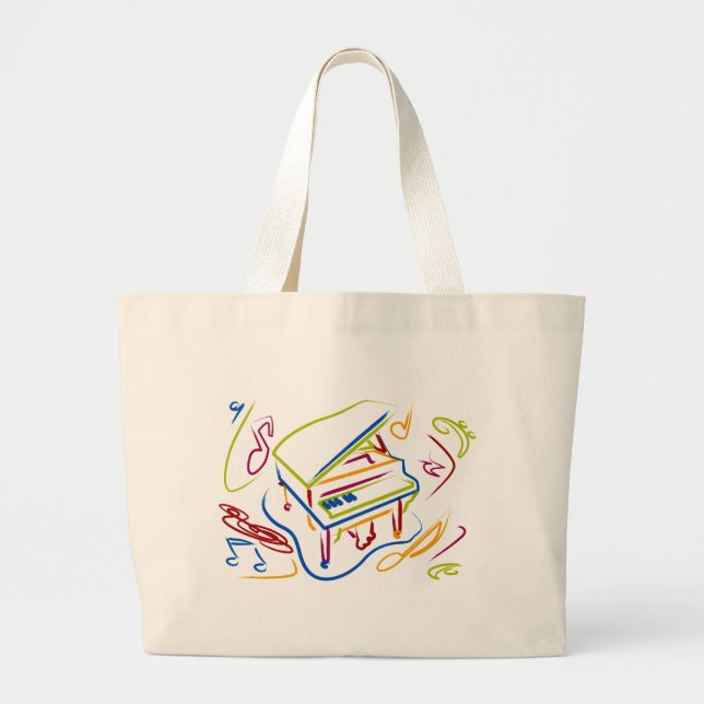 PIANO LARGE TOTE BAG (Front)