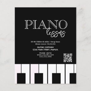 Piano Lessons Adult Children Business Flyers
