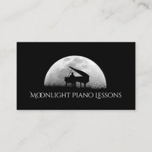 Piano Lessons, Music, Instruments Business Card