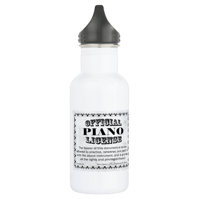 Piano License 532 Ml Water Bottle (Left)