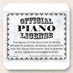 Piano License Coaster