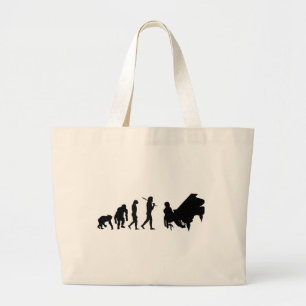 Piano lovers gifts for Pianists - Bach Mozart Large Tote Bag