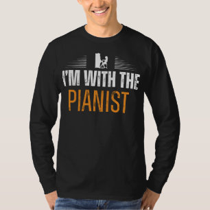 Piano Magic: Im with the Pianist Tee - Musical Hum