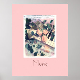 piano melody Music, Al Riccio Poster