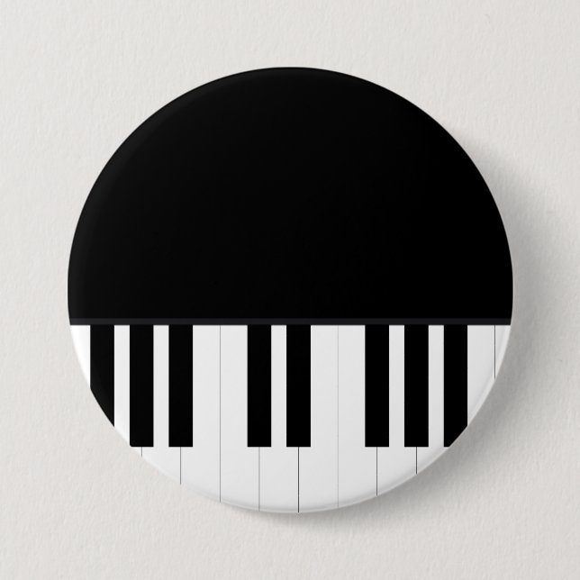 PIANO MUSIC 7.5 CM ROUND BADGE (Front)