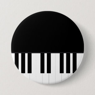 PIANO MUSIC 7.5 CM ROUND BADGE