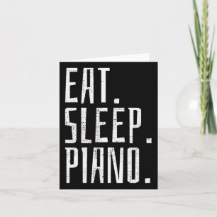Piano Music Instrument Pianist Vintage Gift  Card