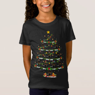 Piano Music Lover Xmas Lights Piano Christmas Tree T-Shirt