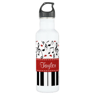 Piano Music Notes BPA Free 710 Ml Water Bottle