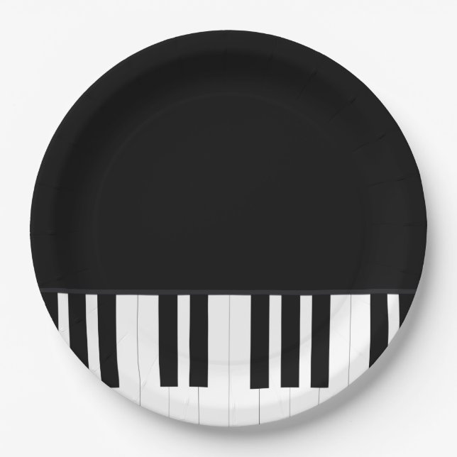 PIANO MUSIC PAPER PLATE (Front)