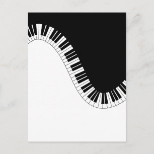 PIANO MUSIC POSTCARD