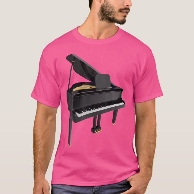 Piano Music T Shirt For Men Women Boys Girls Tees  (Front)