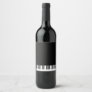 PIANO MUSIC WINE LABEL