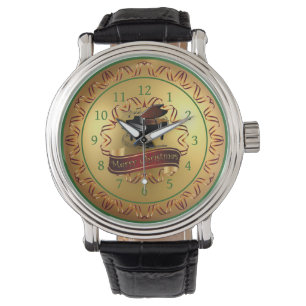 Piano ~ Musical Scroll ~ Gold “Merry Christmas”    Watch