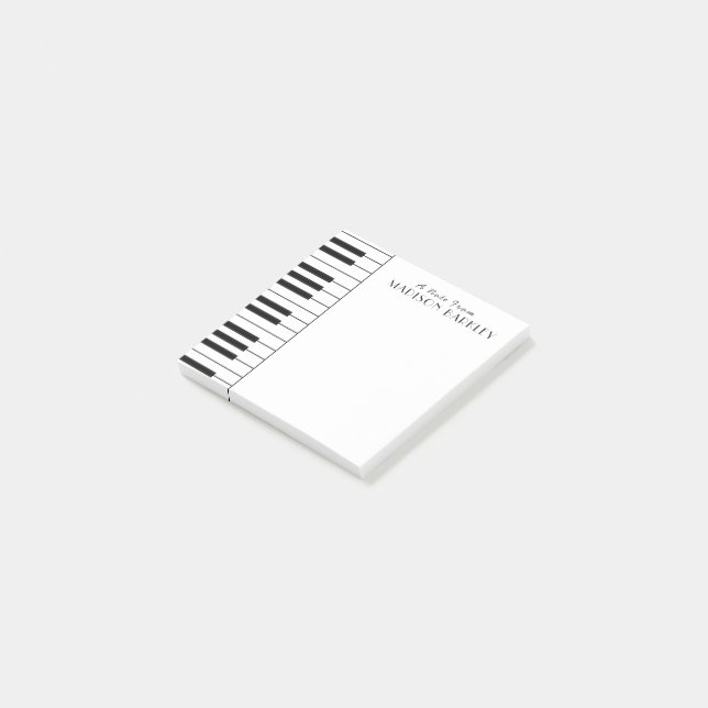 Piano Musician Band Teacher Post-it Notes (Angled)