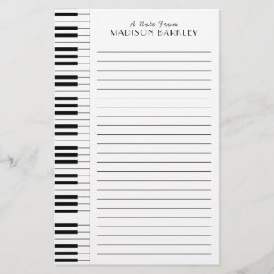 Piano Musician Music Teacher Stationery