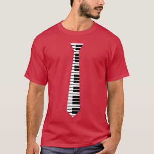 Piano Neckie Funny Humorous Keyboard Music Player  T-Shirt
