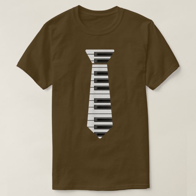 Piano Necktie Piano Player Pianist Classical Music T-Shirt (Design Front)