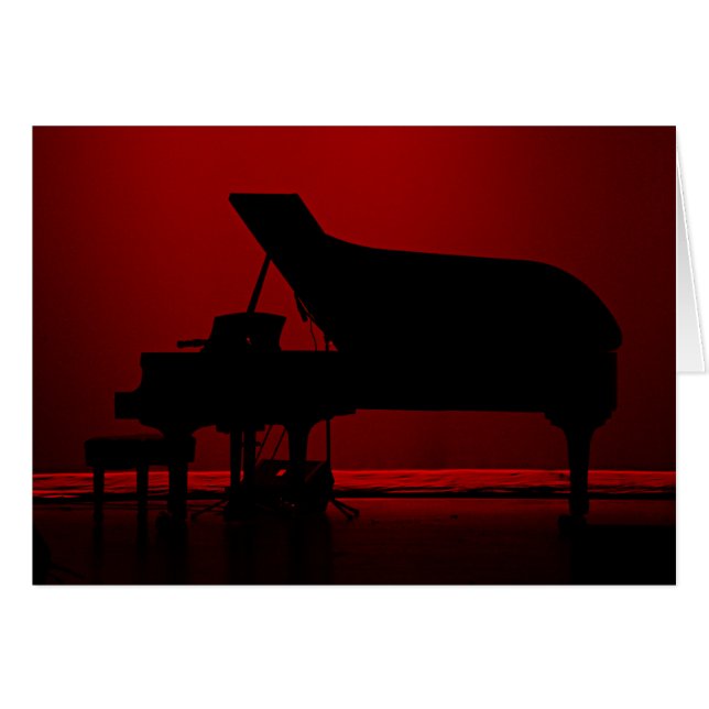 Piano Nights - Blank Card (Front Horizontal)