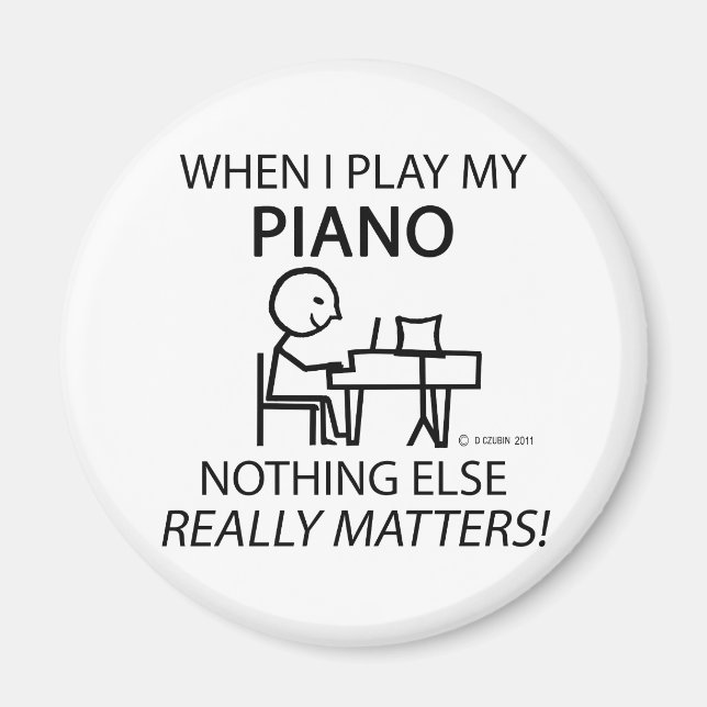 Piano Nothing Else Matters Magnet (Front)