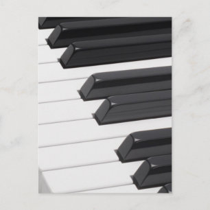 Piano or Organ Keyboard Keys Postcard
