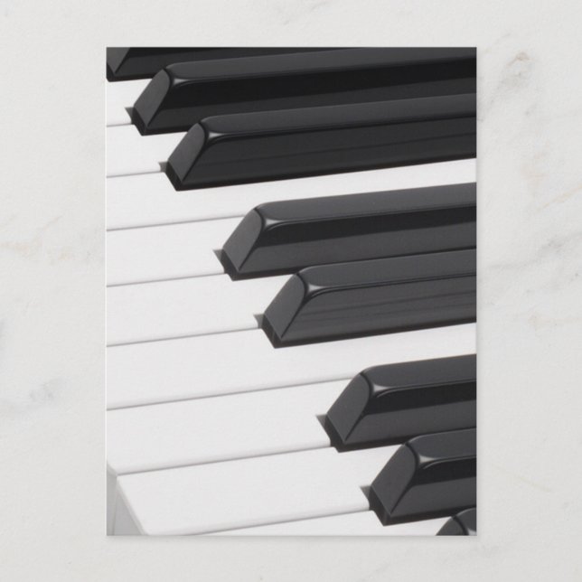 Piano or Organ Keyboard Keys Postcard (Front)