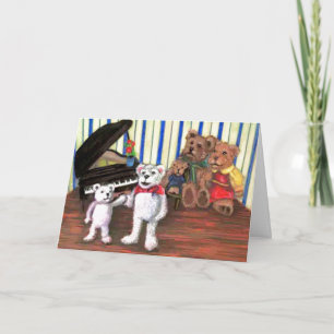 Piano Party Card