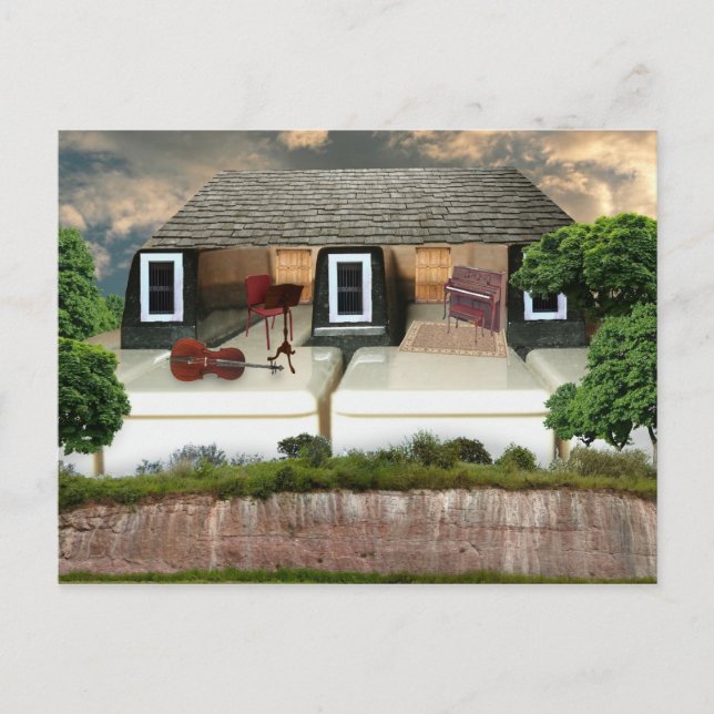 Piano Penthouse Sunset Postcard (Front)
