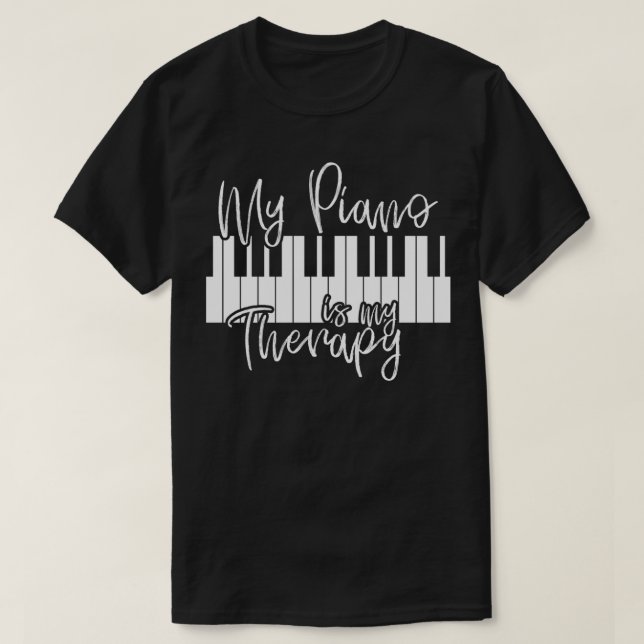 Piano Pianist Gift Music Musician Keys  T-Shirt (Design Front)