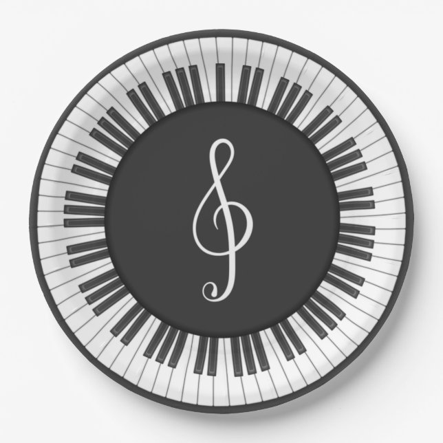 Piano Plates For Party Concert Recital (Front)