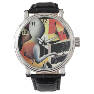 Piano Player - Airbrush Art Watch