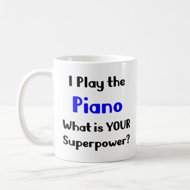 piano player coffee mug (Left)