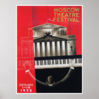 Piano Player, Music Festival Art Deco Vintage