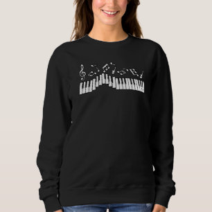 Piano Player Music Teacher Musician Piano Graphic Sweatshirt