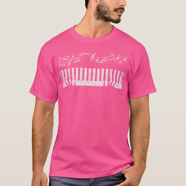 Piano Player Musician Pianist Gift Piano T-Shirt (Front)