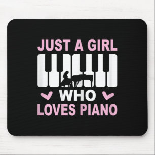 Piano Player Piano Girl Pianist Woman Mouse Pad
