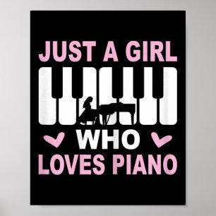 Piano Player Piano Girl Pianist Woman  Poster