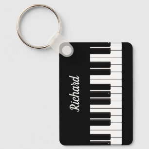 Piano Player Teacher Personalised Keyboard Key Ring