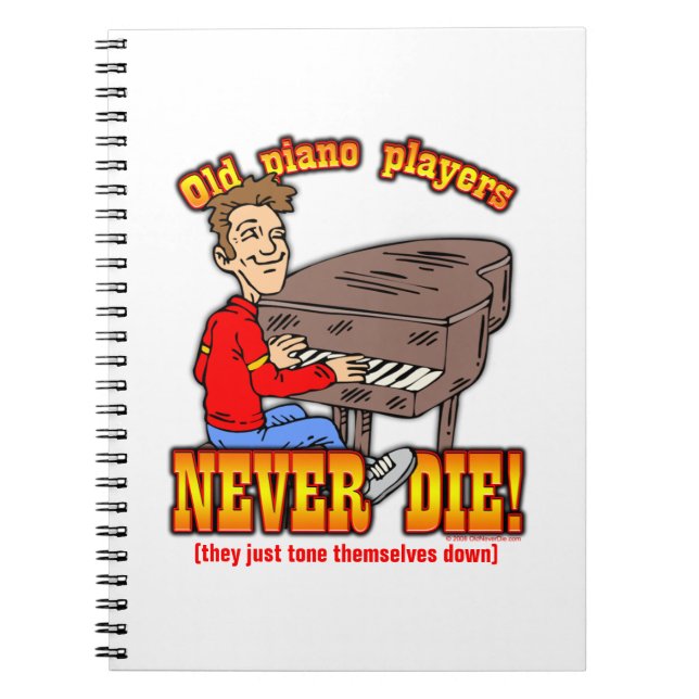Piano Players Spiral Notebook (Front)