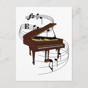 Piano Postcard