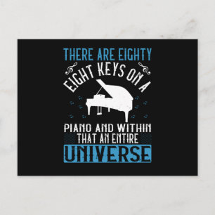 Piano - postcard