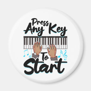 Piano Press Any Key to Star Pianist Student Teache Magnet