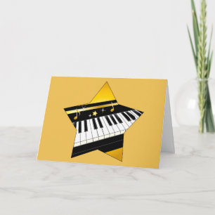 Piano Recital Congratulations with Star Card
