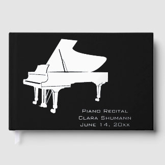 Piano Recital Foil Guestbook